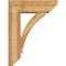 Ekena Millwork Thorton Slat Rough Sawn Bracket w/ Offset Brace, Western Red Cedar, 8"W x 24"D x 32"H BKT0806X24X32THR06RWR - alternate 3